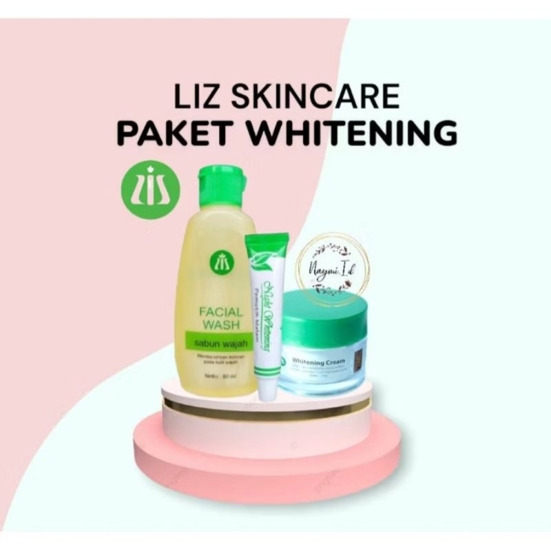 liz skincare paket flek isi 3