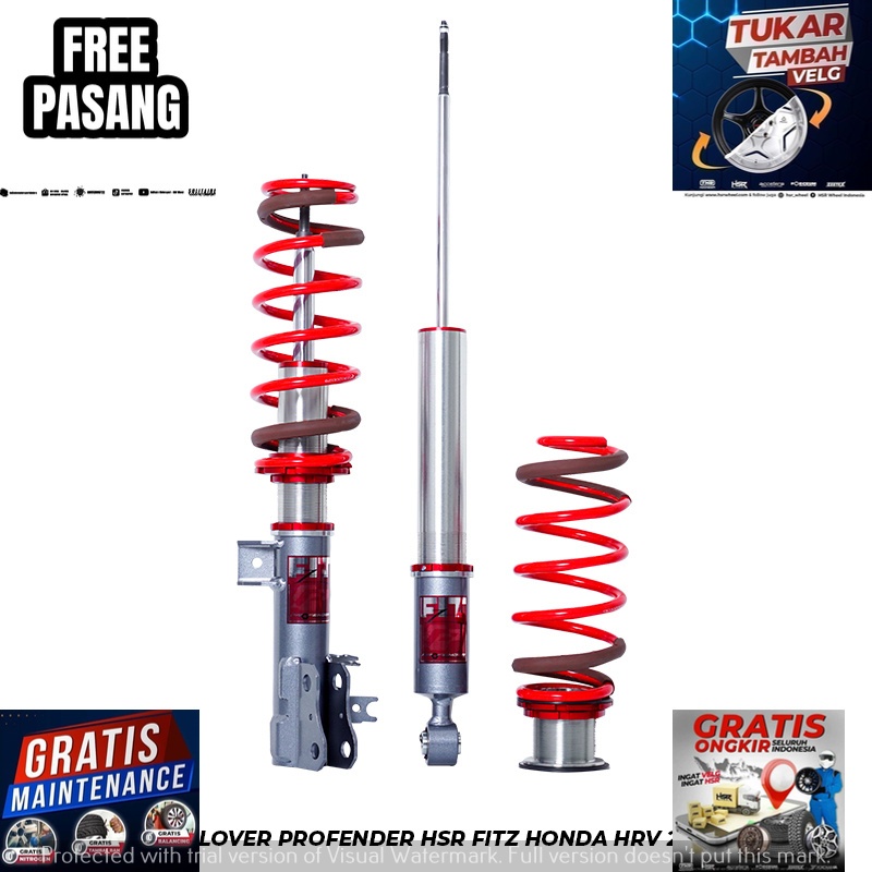 Coilover Ceper Untuk Mobil Honda Hrv Profender Coilover Dilengkapi Klik Pengaturan Keempukan Untuk K
