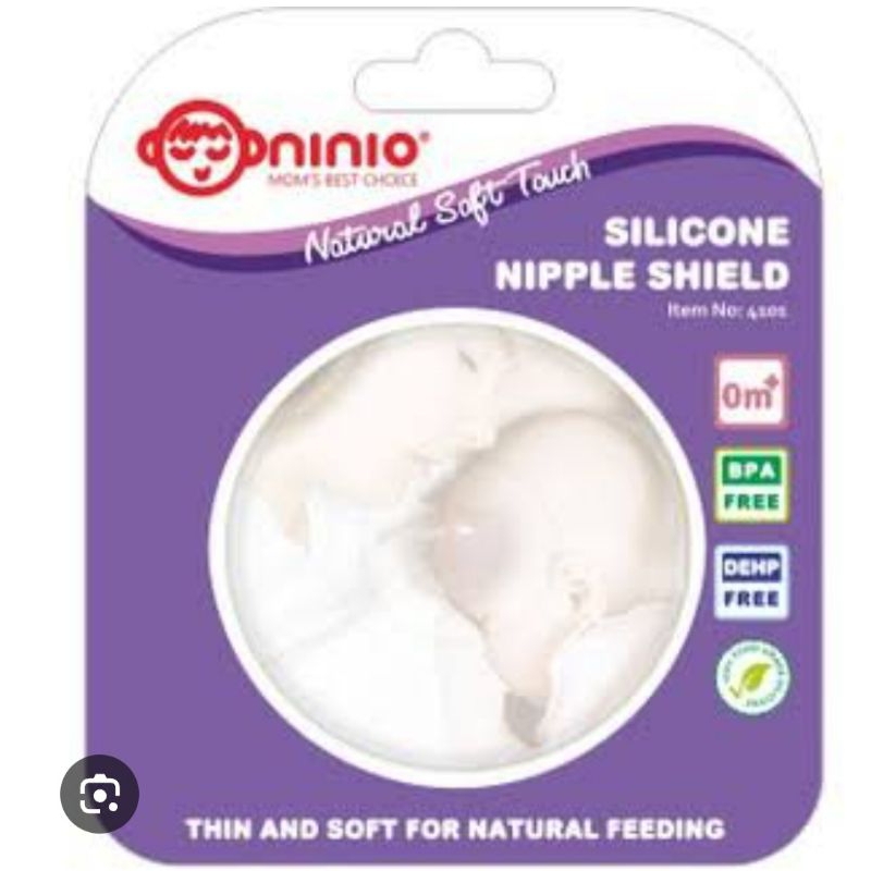 Ninio Silicone Nipple Shield Pelindung Putting Susu Menyusui - 4101