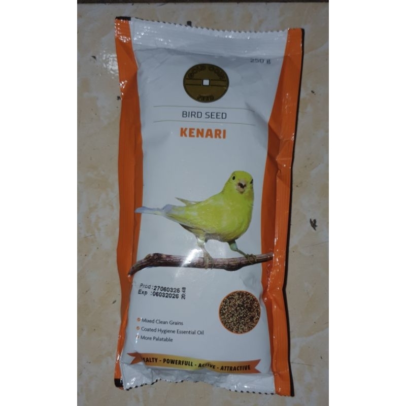 GOLD COIN KENARI | Pakan burung gold coin kenari 250 gram