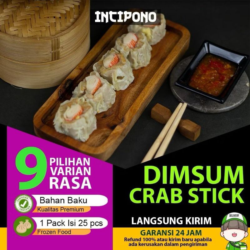 

Incipono Dimsum Crab Stick - isi 25 pcs. Frozen Food Halal