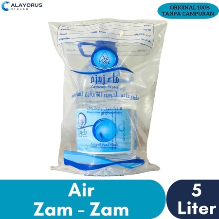 

Air zam zam 5 L 5 Liter / Air zam-zam / Air zamzam / Air zam - zam ASLI Original