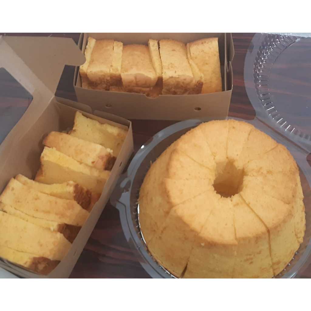 

Bolu Chiffon Keju 1 Loyang ,Rasa Pandan atau Keju