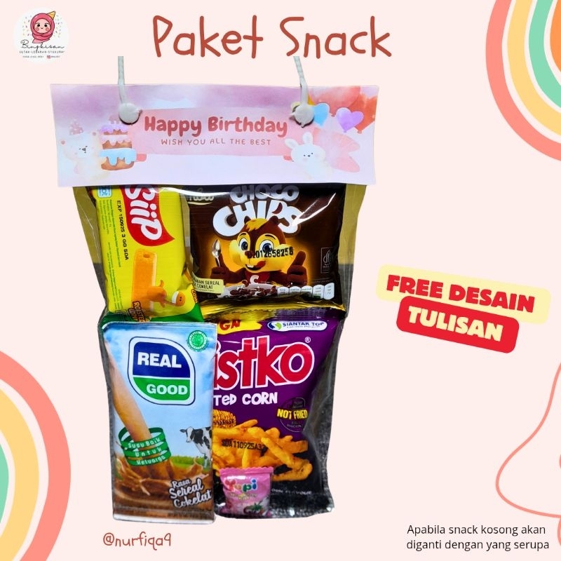 

PAKET SNACK ULTAH/SYUKURAN/LEBARAN