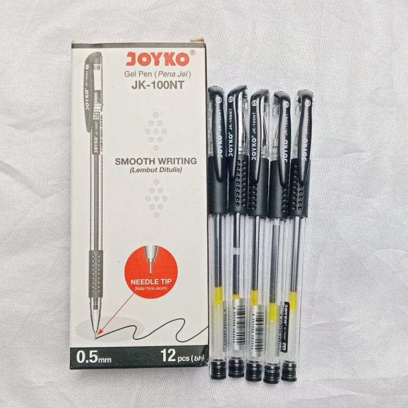 

[PROMO] 5 Bolpen joyko 0,5mm Tinta Warna Hitam no box