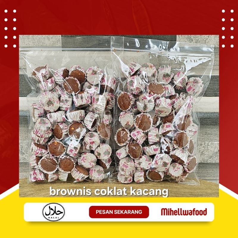

Kue brownis coklat kacang 200 gram