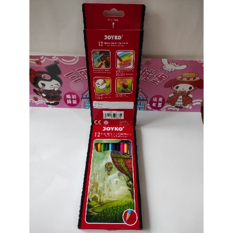

Joyko pensil warna 12warna panjang CP 100 kualitas super