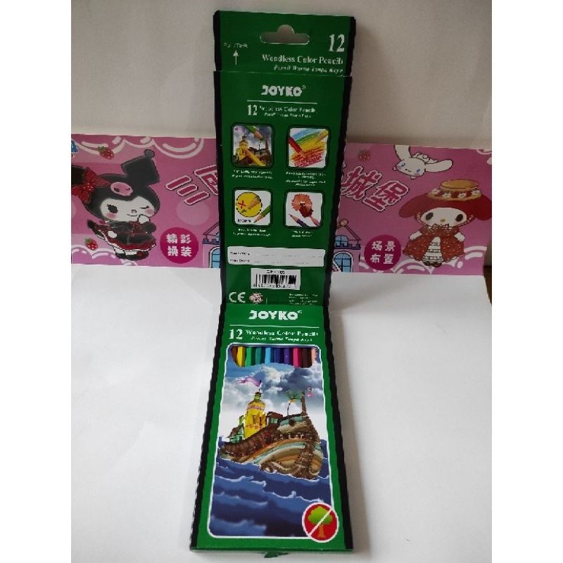 

Joyko pensil warna 12 warna panjang CP 103