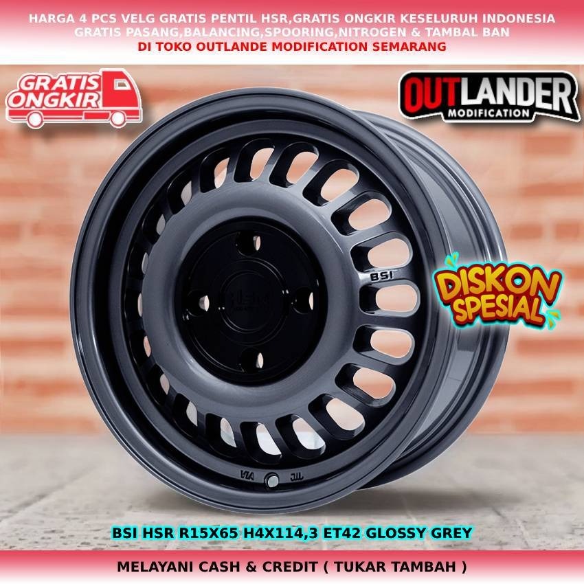 velg racing kaleng kekinian/ velg r15, velg mobil Panther Visto Carry, Futura dll velg hsr bsi r15