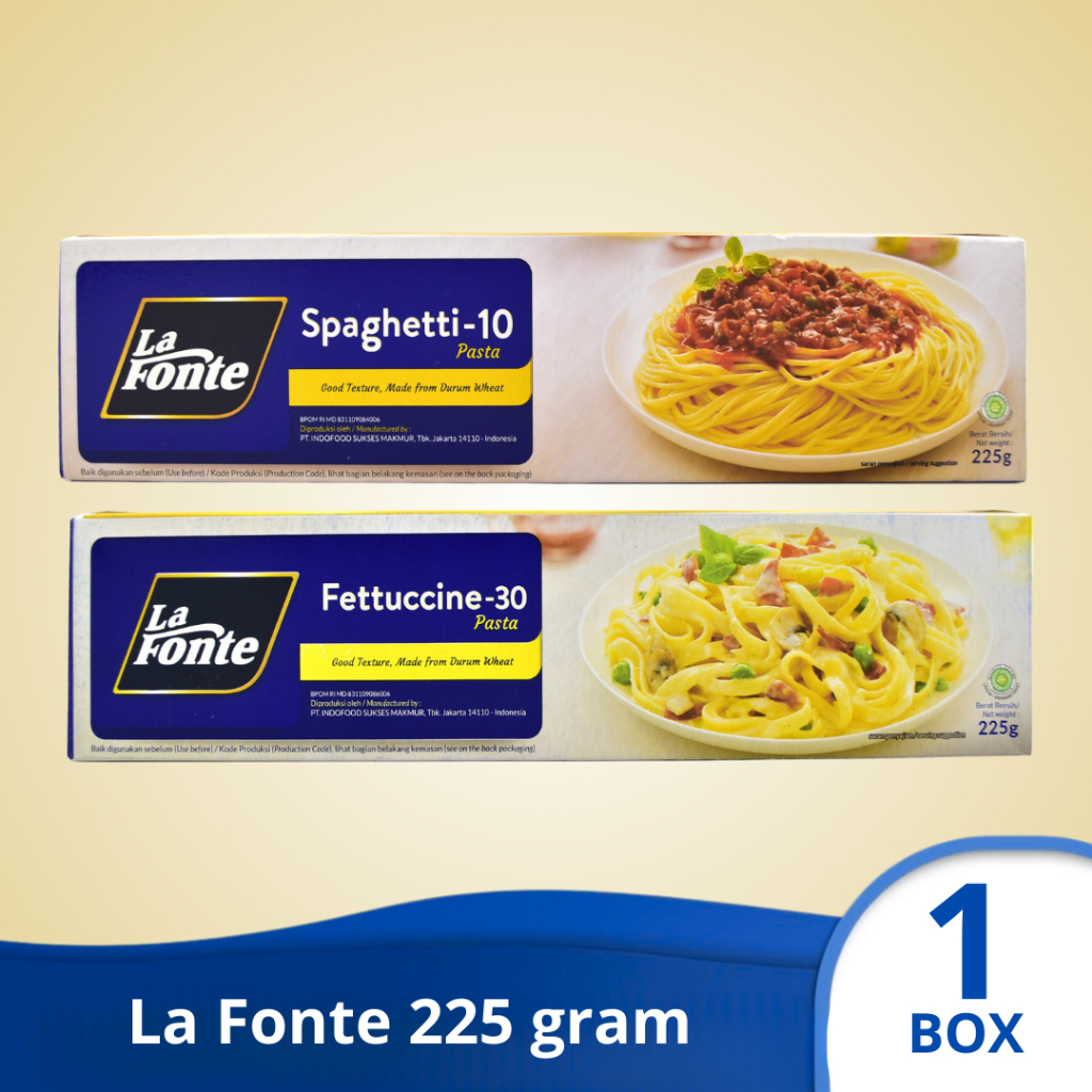 

LA FONTE SPAGHETTI FETTUCCINE Mie Pasta 225 gram