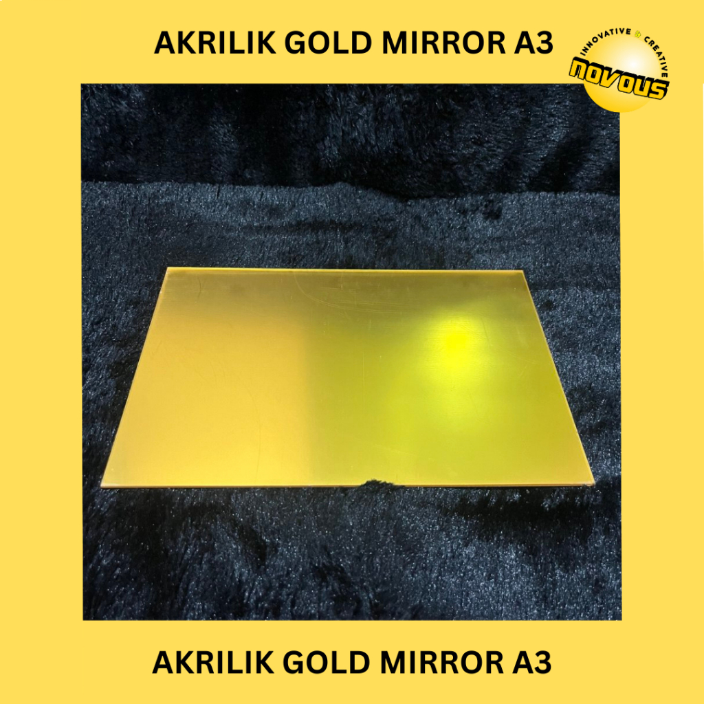 Akrilik Lembaran A3 Gold Mirror