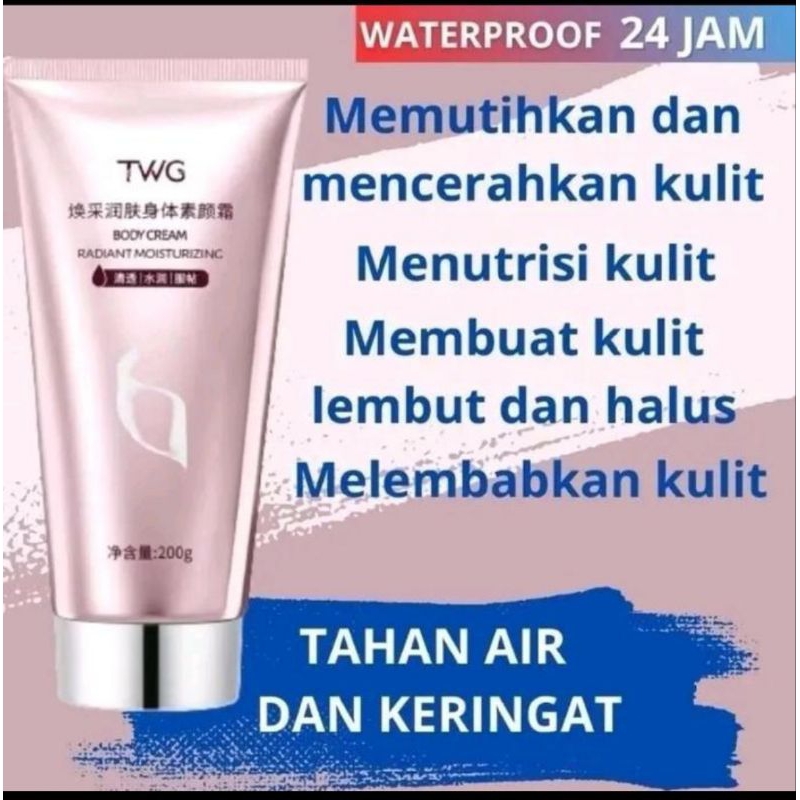 TWG Lotion Krim Pemutih Dan Pencerah Kulit
