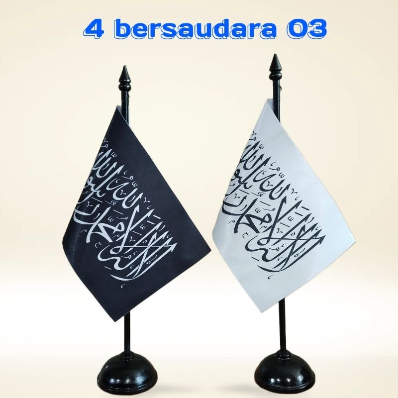

tiang kayu meja+bendera al-rayah dan al-liwa ready stok
