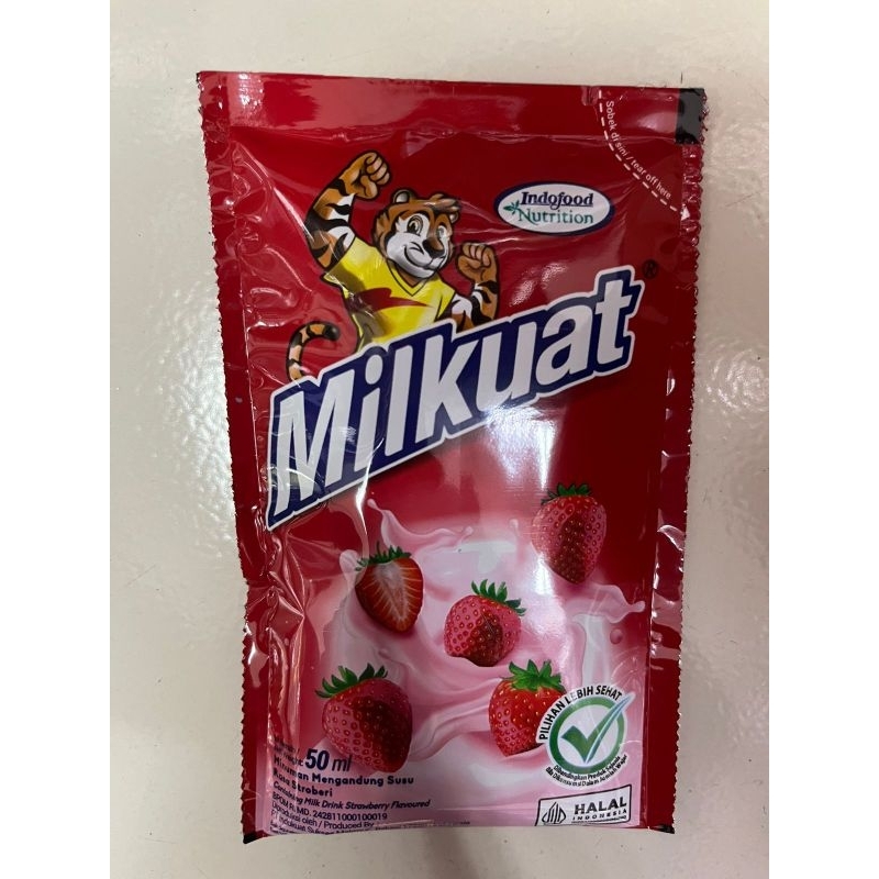

Susu Milkuat cair rasa coklat & strawberry 50ml