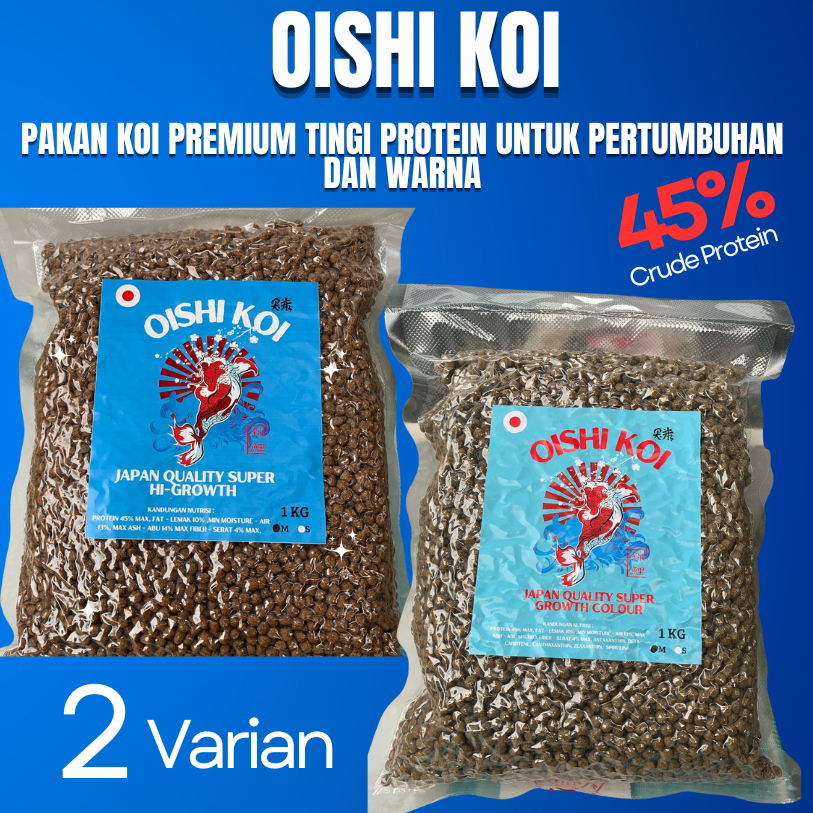 Oishi Koi Pakan Koi Kusus Pertumbuhan Dan warna 1 kg