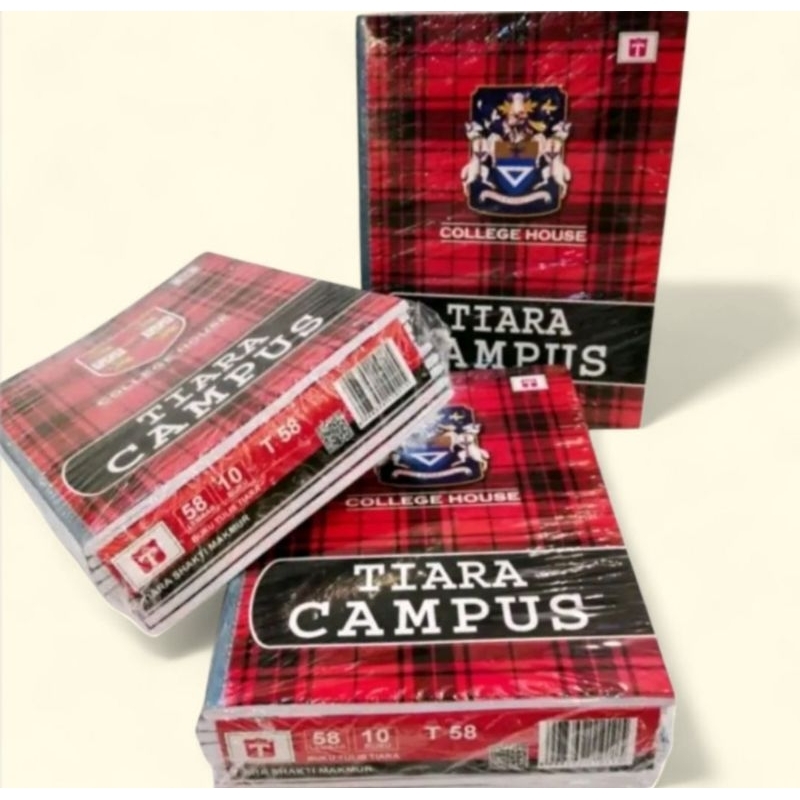 

Buku tulis tiara campus 58 lembar ukuran kwarto pendek
