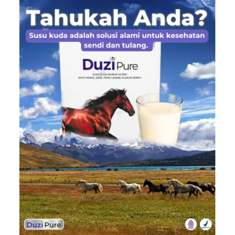 

Duzi Pure Susu Kuda Bubuk ori 100%
