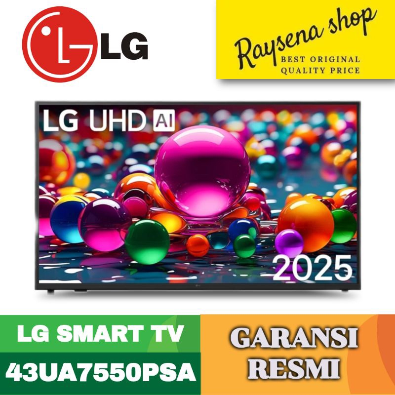 LG 43UA7550PSA / 43UA7550 / UA7550 4K UHD AI Smart TV 43 Inch