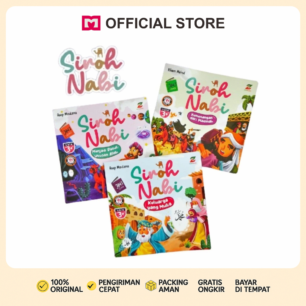 DM Bookstore - Paket Buku Islami Anak Siroh Nabi untuk Balita Isi 3 Buku Untuk Usia 3+ Tahun