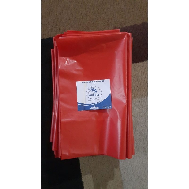 PROMO PLASTIK LAYANGAN MINIBEE TEBAL MERAH