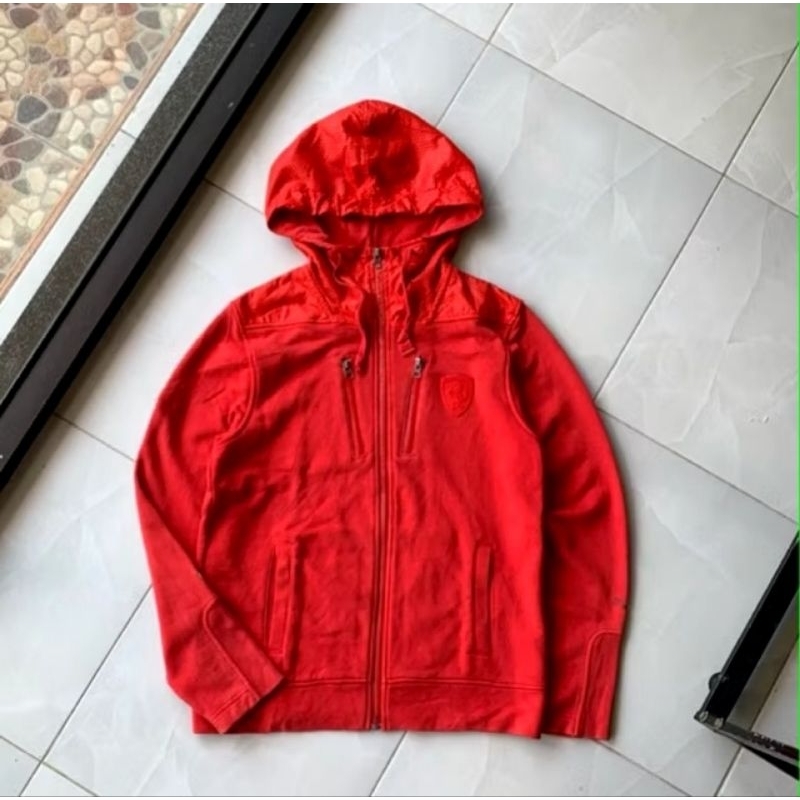 Jaket Hoodie Ferrari X Puma Original Official Merchandise Scuderia Ferrari F1 Vintage Rare