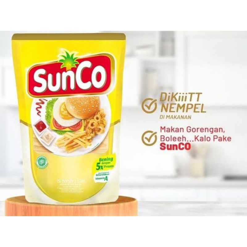 

Minyak goreng sunco 2 literan isi 6 pcs dalam 1 dus