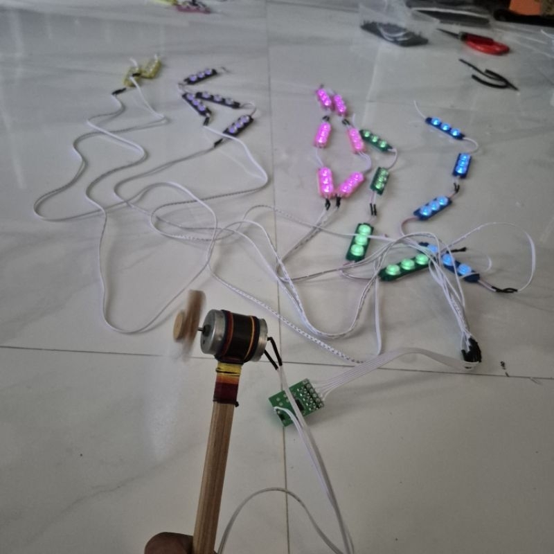 Paket lampu layangan dinamo obohan / dinamo balap super set modul 5tr dan kipas besar