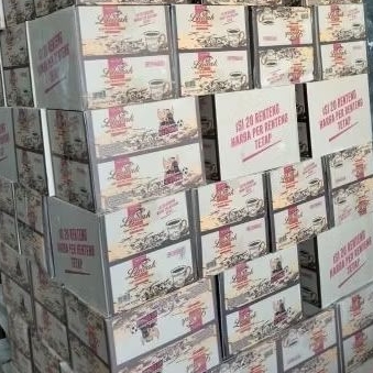 

Kopi Luwak mini kemasan 6.5gr 1dus/karton (20 renteng X 15sachet)