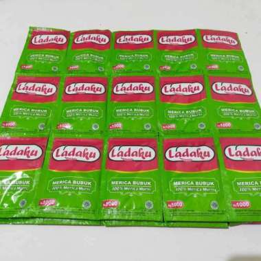 

Ladaku Merica Bubuk Sachet 2.5g Isi 12 – Bumbu Dapur Praktis dan Pedas Alami