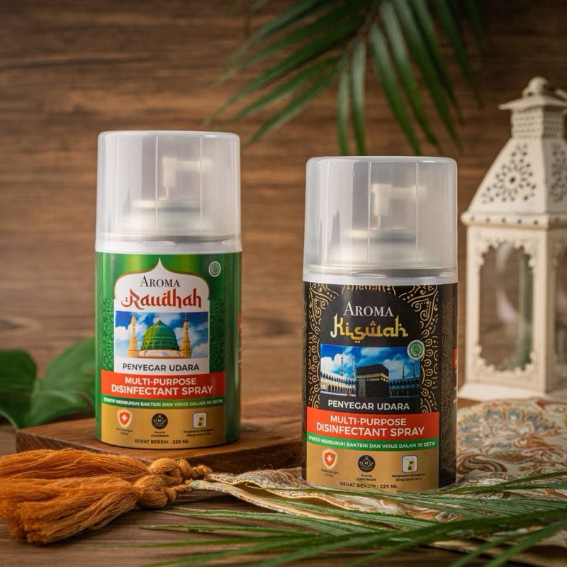PENGHARUM/PARFUM RUANGAN ISLAMI AROMA ORIGINAL KISWAH KABAH - RAUDHAH NABAWI - HALAL
