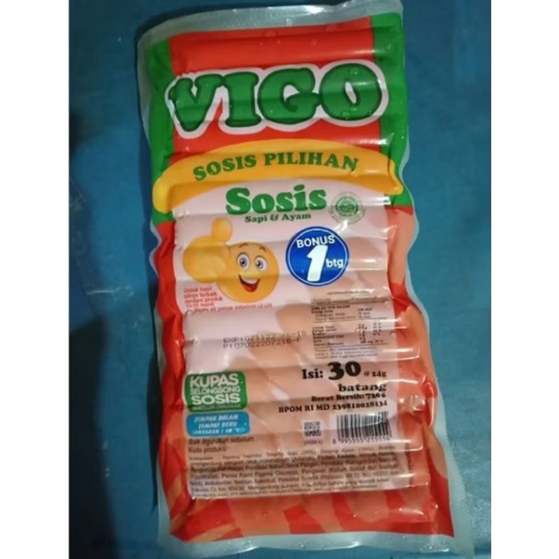 

Sosis Vigo Sapi Sosis Vigo Ayam isi 30pcs Murah