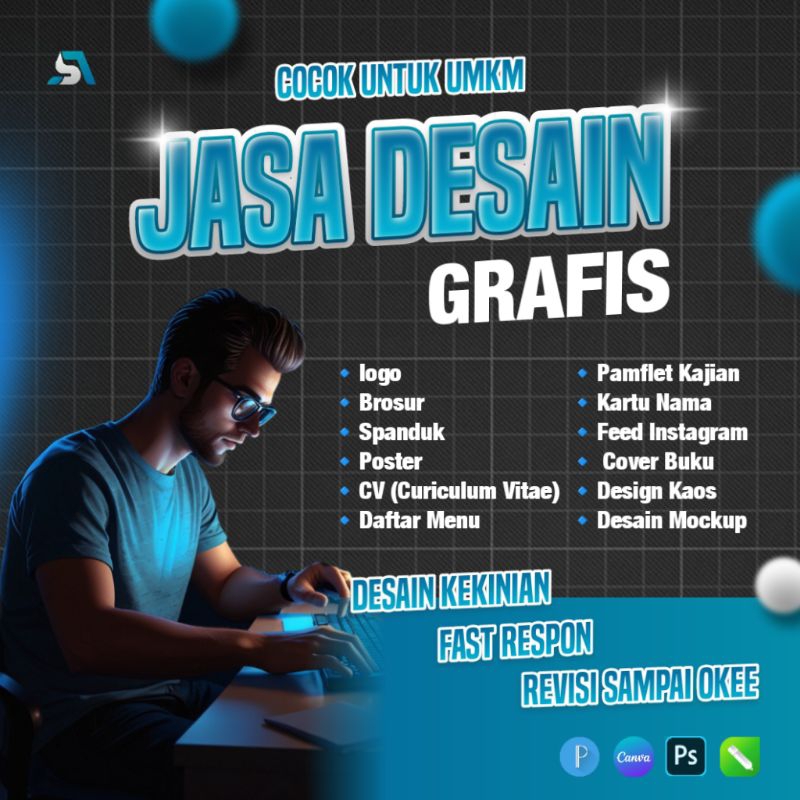 JASA DESAIN GRAFIS, Logo, Spanduk, Banner, Poster, Pamflet, Feed Instagram, Brosur, Dll.