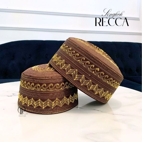 Songkok Recca Premium Peci Pria Anak Dewasa Motif Bordir Emas