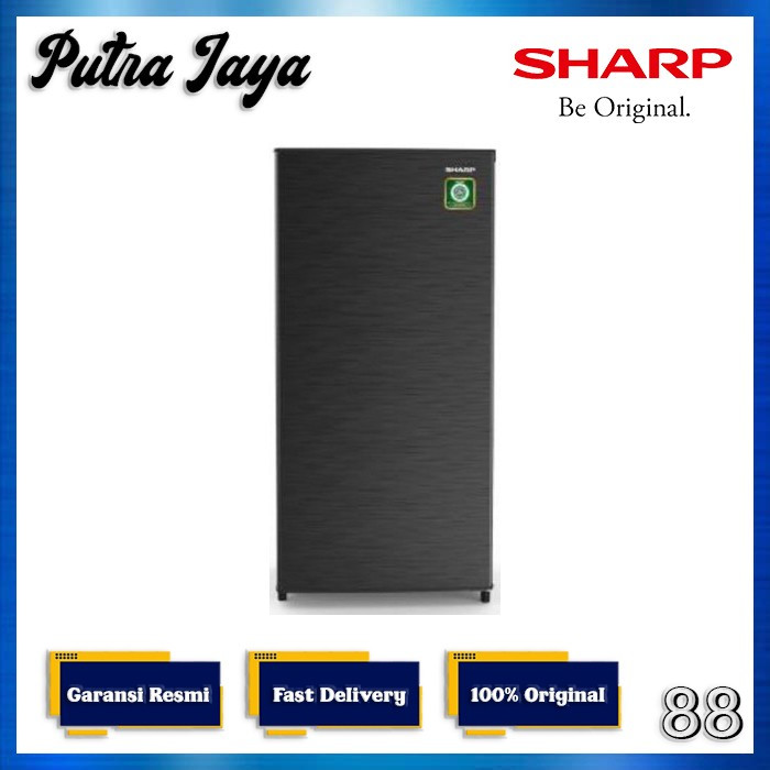 Sharp Kulkas 1 Pintu SJ-N182N-HS / Kirei Series Dark Silver SJN182
