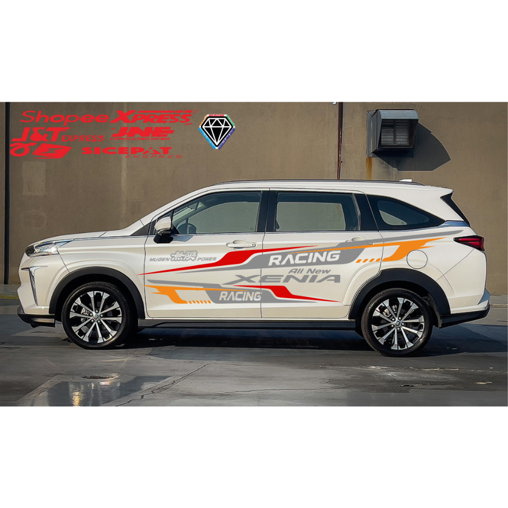 promo stiker all new xenia cutting stiker terbaru keren mobil daihatsu all new xenia