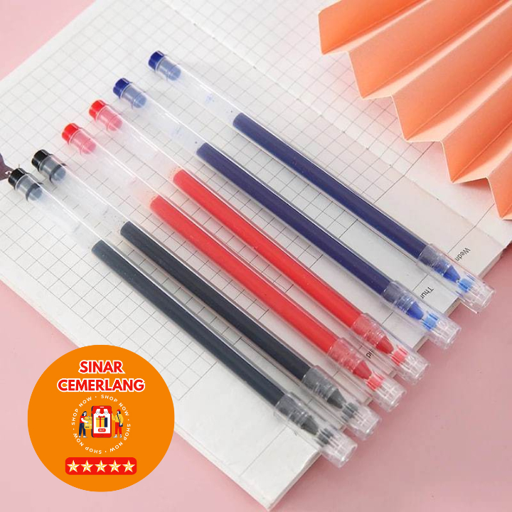

SC Pulpen Gel POLOS Ink 0.5mm Standar Pulpen Alat Tulis Stationary Kantor Sekolah Pena Pen Tinta Cair Murah 3 Warna Termurah