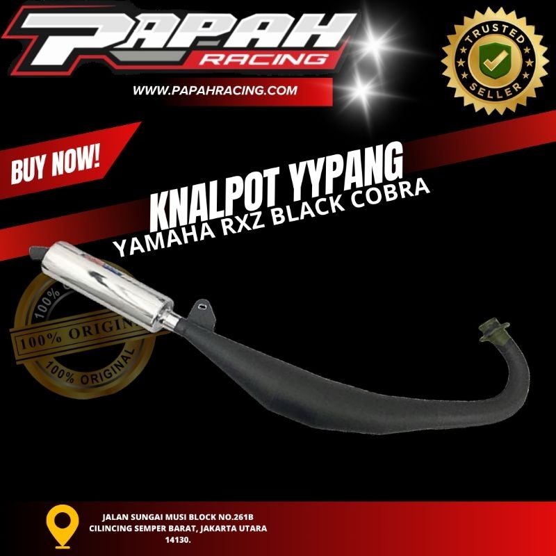 knalpot yy pang rxz black cobra std racing
