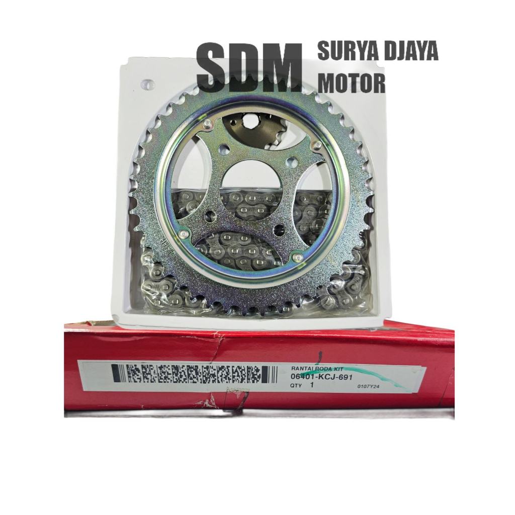 GEAR GIR RANTAI SET KCJ TIGER LAMA NEW REVO ORIGINAL ORI ASLI HONDA AHM 06401-KCJ-691