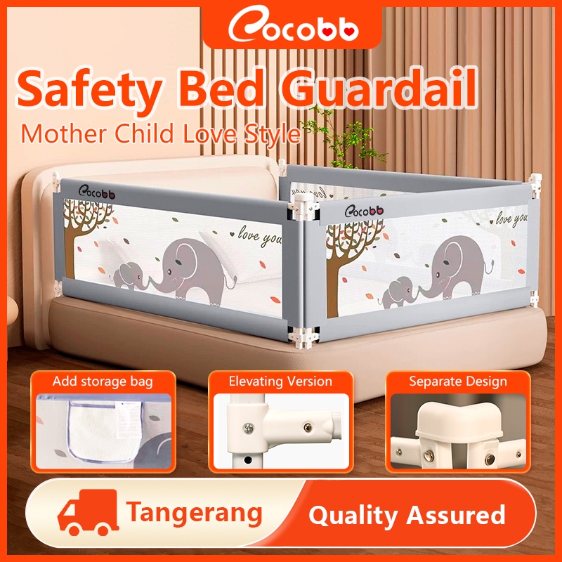 COCOBB Baby Bedrail Baby Bed Guard Baby Bedrail Pagar Pengaman Kasur