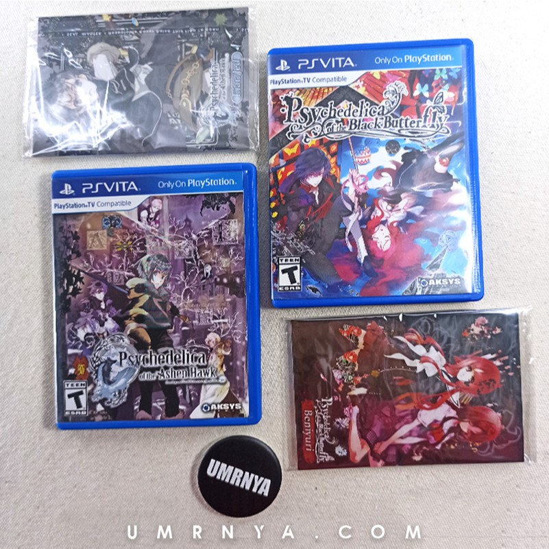 2 Kaset Ps vita Psychedelica Of The Ashen Hawk Black Butterfly PSvita Playstation
