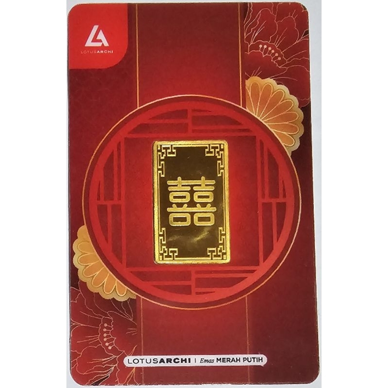 Logam Mulia Lotus Archi 5 Gram Shuang Xi