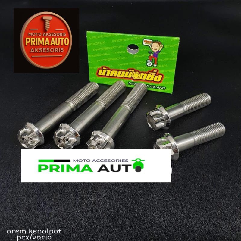 BAUT ARM DAN KNALPOT PCX/VARIO 125/150 ORIGINAL THAILAND