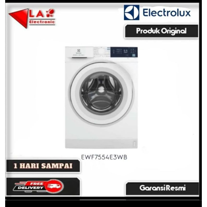 ELECTROLUX EWF7554E3WA MESIN CUCI FRONT LOADING 7.5 KG INVERTER
