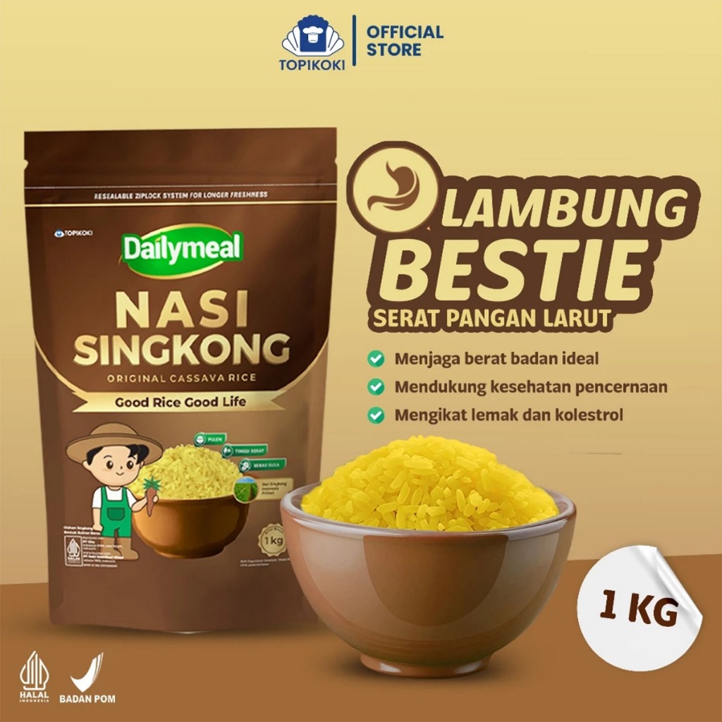 

Dailymeal Beras Nasi Singkong 1 kg Cassava Rice