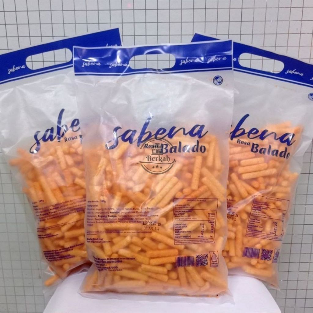 

[Perdus isi 3Pack] Sabena Stik Perpack Berat 340g Rasa Balado - Cemilan Viral