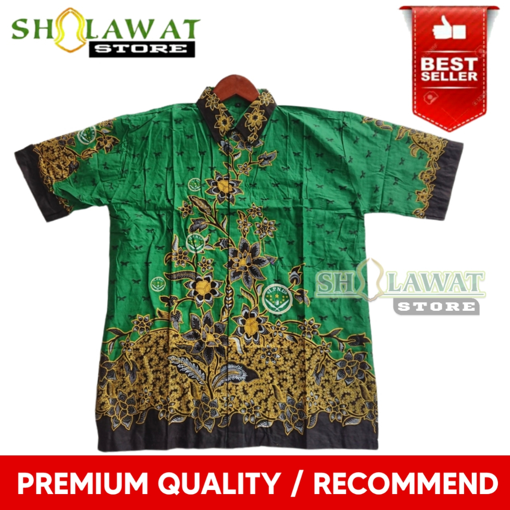 [PROMO MURAH 105RB 2PCS] Batik IPNU Lengan Pendek / Baju Kemeja Batik IPNU IPPNU / Batik NU Nahdlatu