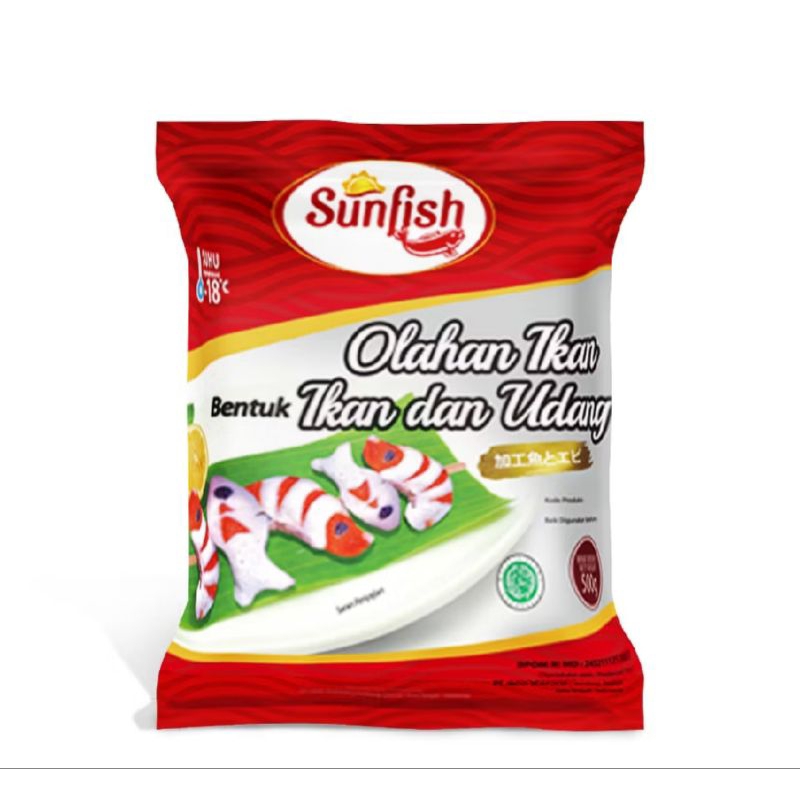 

SUNFISH OLAHAN IKAN BENTUK UDANG DAN IKAN 500GR