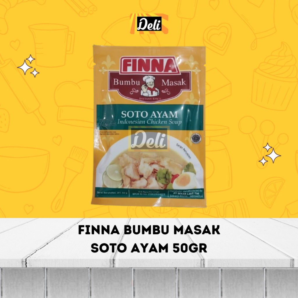 

Finna Bumbu Masak Soto Ayam 50gr/Bumbu Soto Ayam FINNA 50gr Sachet