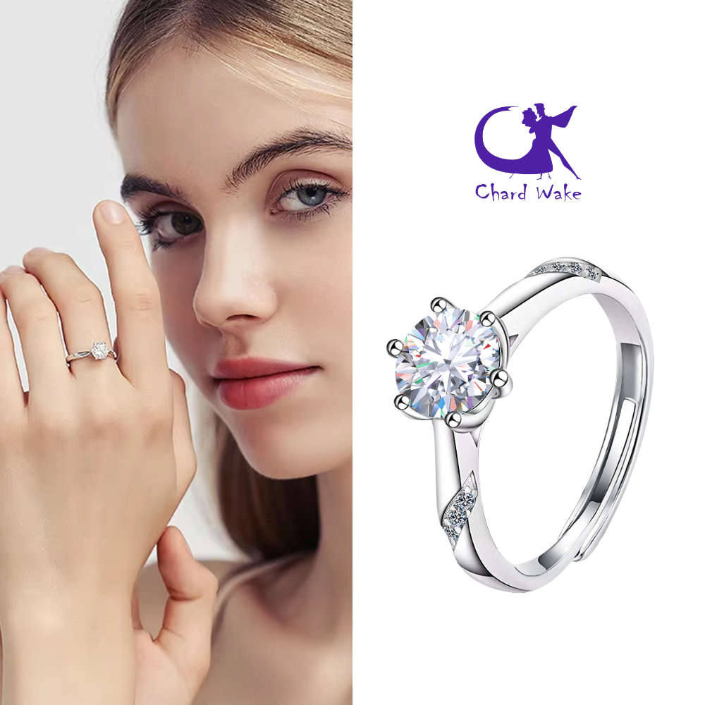 Chard Wake Korea Cewek Cincin Anti Karat Perhiasan Perempuan Elegan Couple Mewah Adjustable Tunangan
