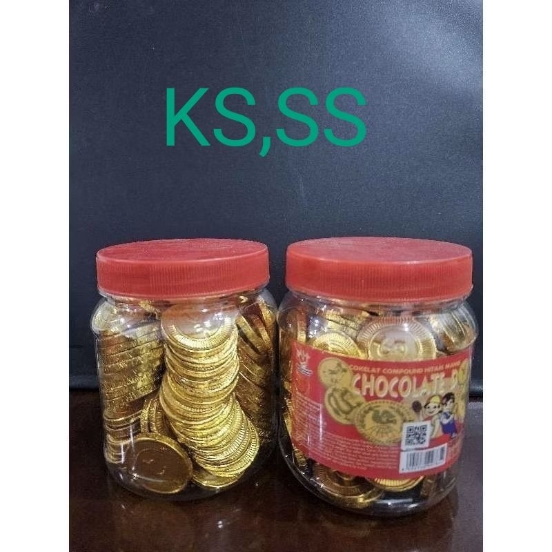 

KS - 1 Toples Coklat Koin Emas / Coklat Coin / Coklat Dollar / Cokelat Dollar / Cokelat Dolar